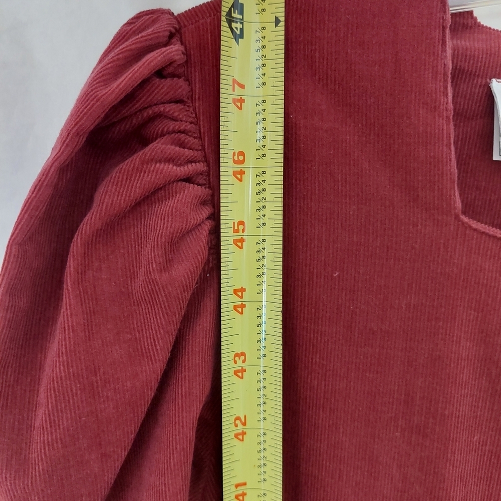 Laura Ashley Burgundy Long Sleeve Dress - Picture 13 of 13
